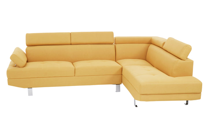 Heron Ochre Linen Corner Sofa