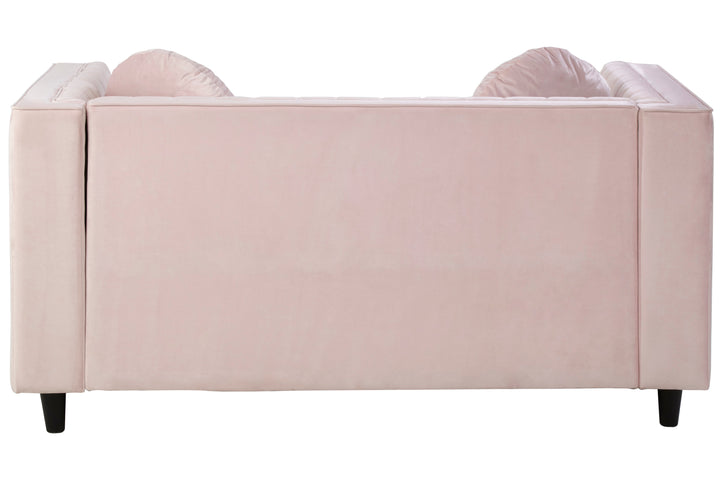 Finch 2 Seat Pink Velvet Sofa