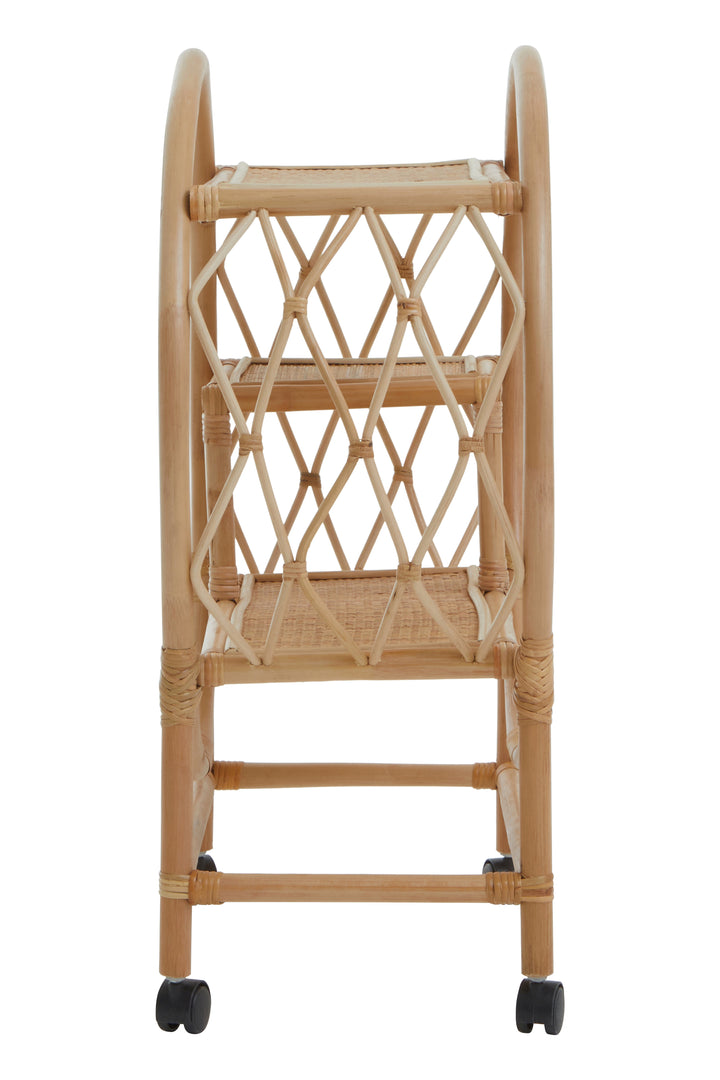 Petey Rattan Bar Trolley