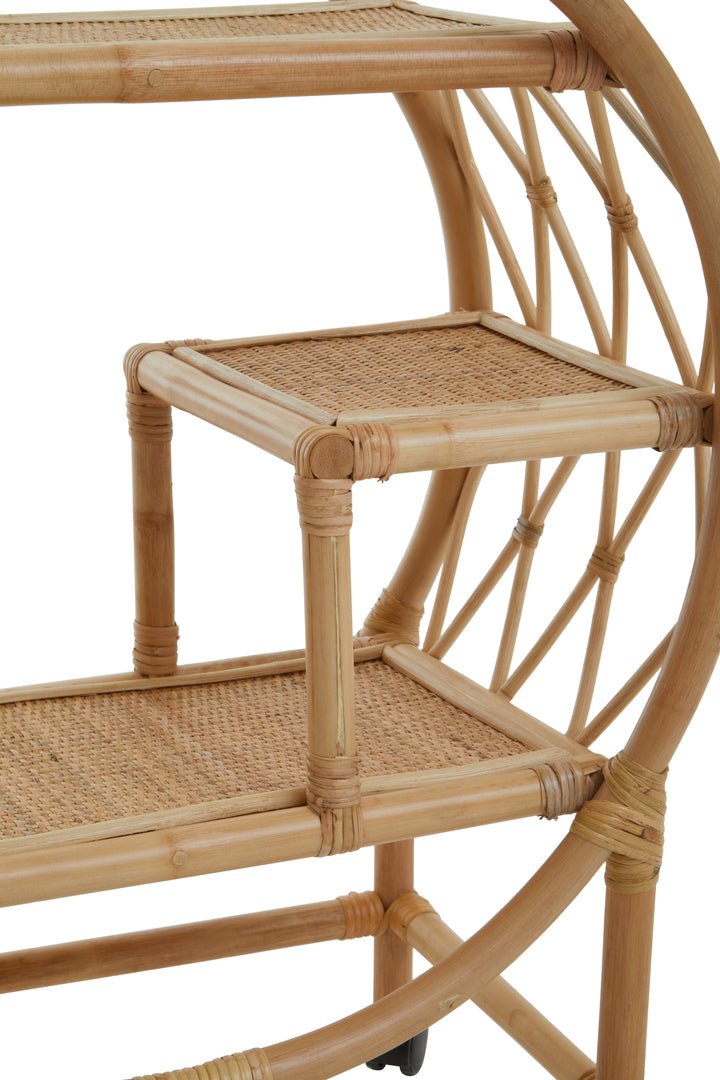 Petey Rattan Bar Trolley