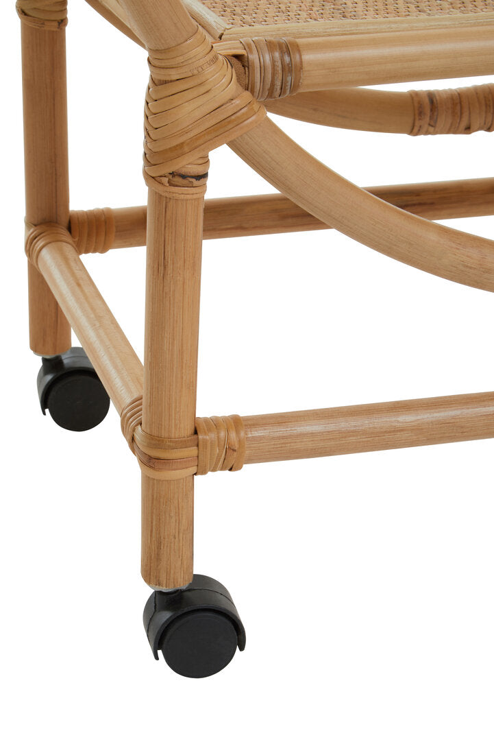 Petey Rattan Bar Trolley