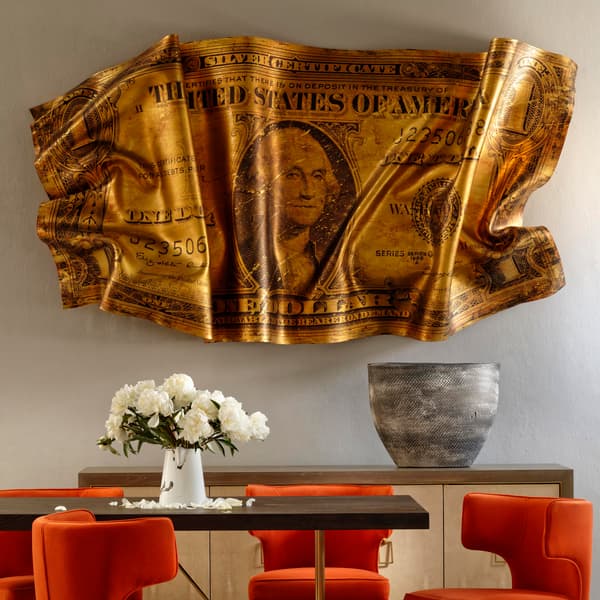 Dollar Bill Gold, Masterpiece Artwork - Andrew Martin