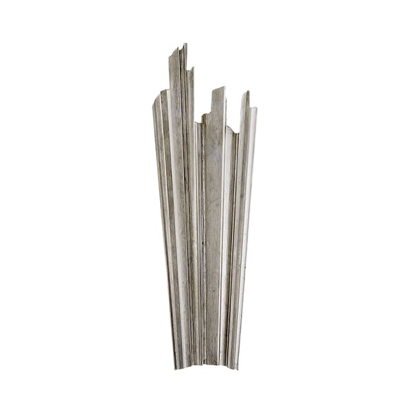Claymore Wall Light Silver, Wall Light, Medium, Burnished Silver Leaf - Andrew Martin