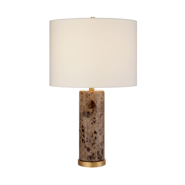 Cliff Table Lamp Brown Marble, Table Lamp - Andrew Martin