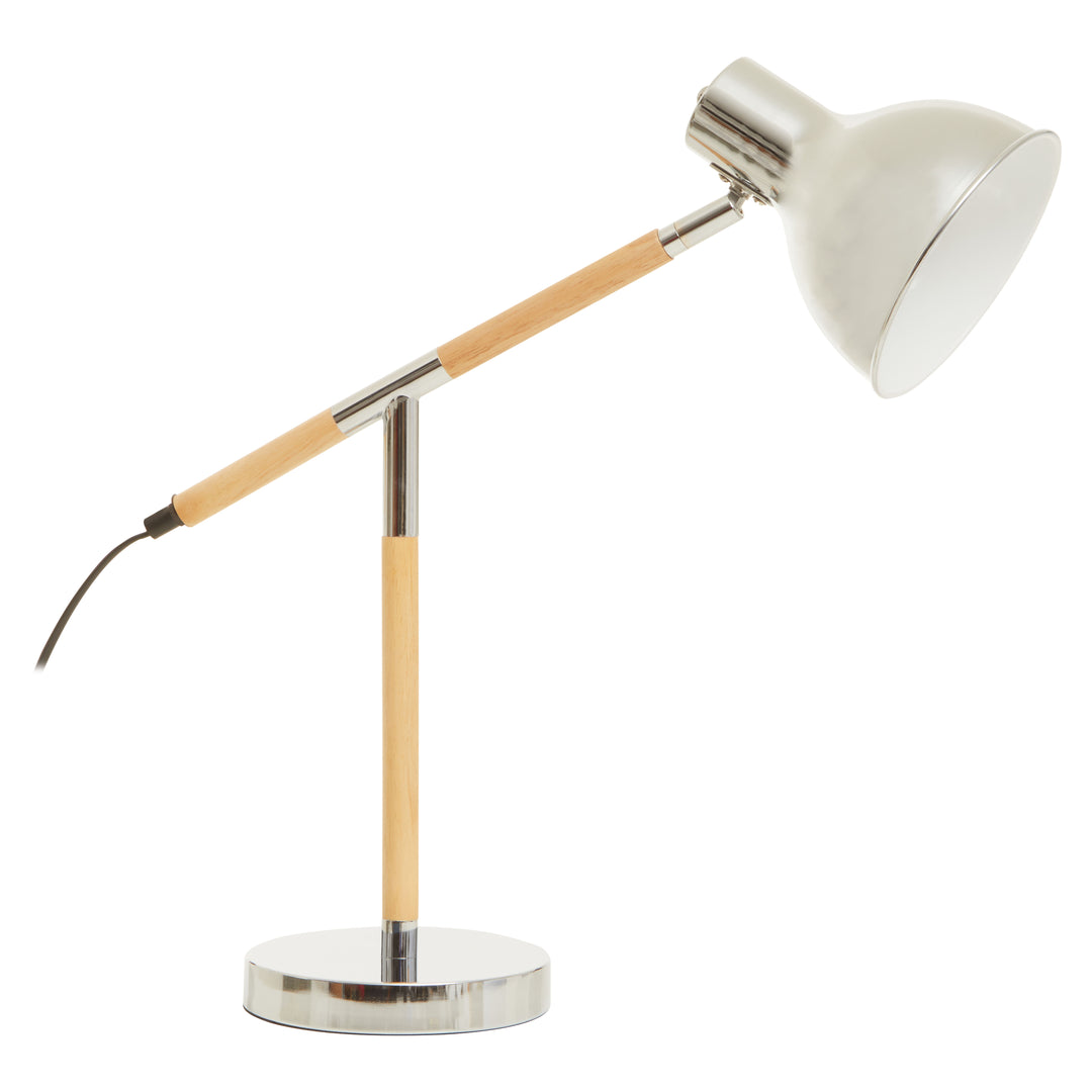 Robin Adjustable Desk Lamp in Chrome Finish