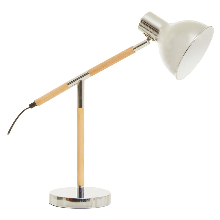 Robin Adjustable Desk Lamp in Chrome Finish