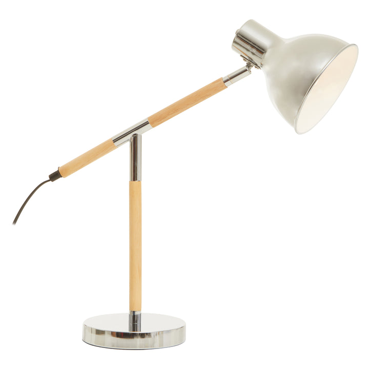 Robin Adjustable Desk Lamp in Chrome Finish