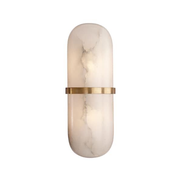 Melange Capsule Wall Light Brass, Wall Light, Antique-Burnished Brass - Andrew Martin