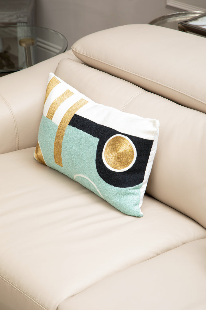 Dove Abstract Rectangular Cushion