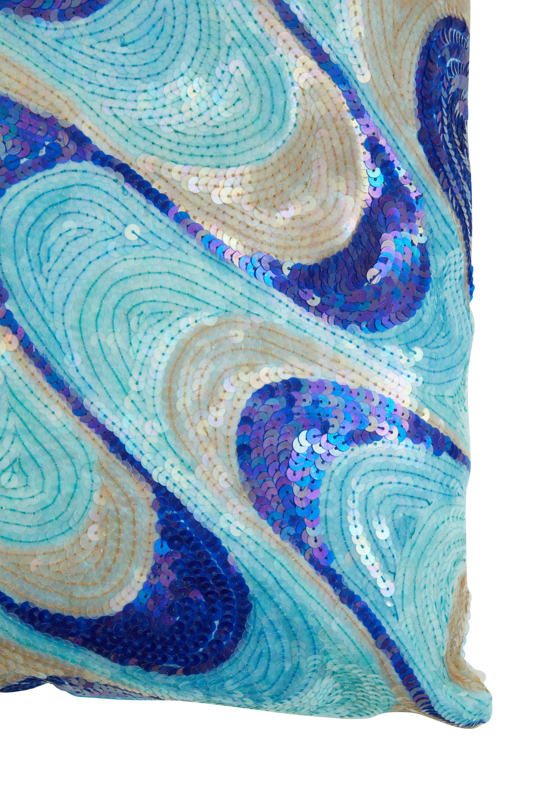 Duke Sequins Turquoise Cushion