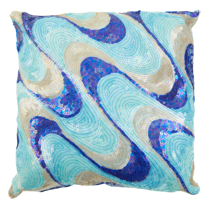 Duke Sequins Turquoise Cushion