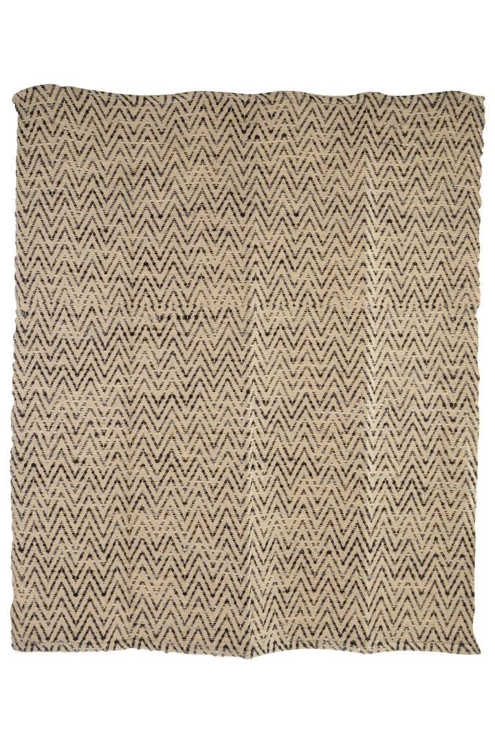 Dove Grey Woven Chevron Throw