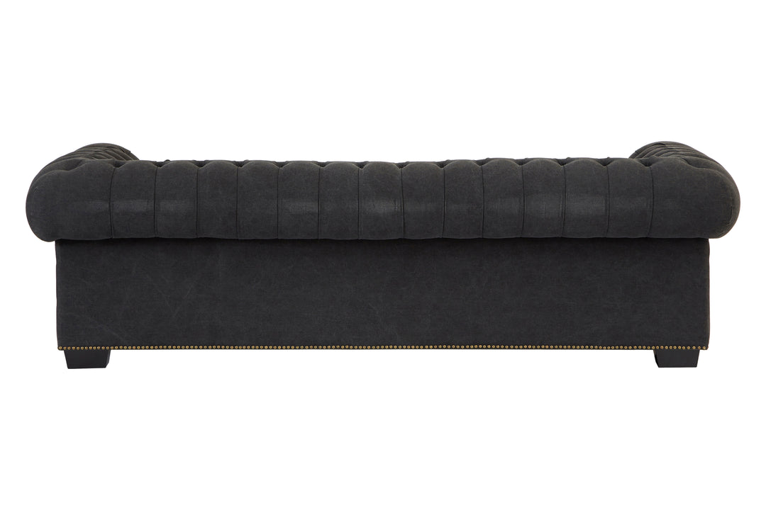 Owl 3 Seater Charcoal Fabric Sofa