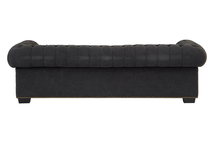 Owl 3 Seater Charcoal Fabric Sofa