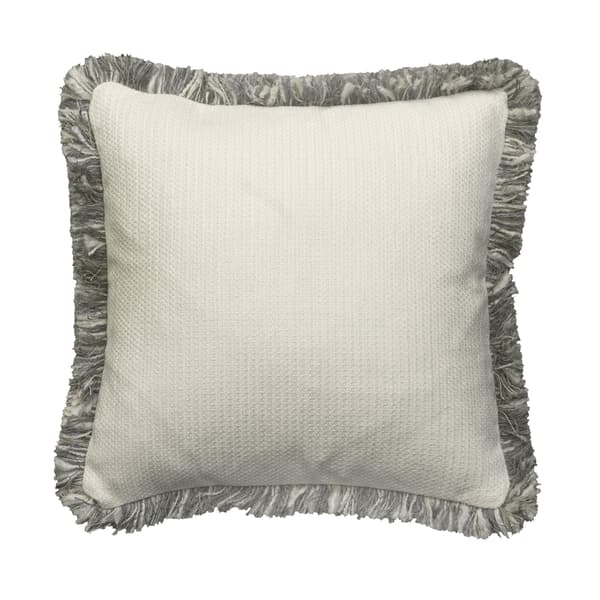 Molfetta Chalk/Mattinata, Sustainable Feather, Cushion, White - Andrew Martin