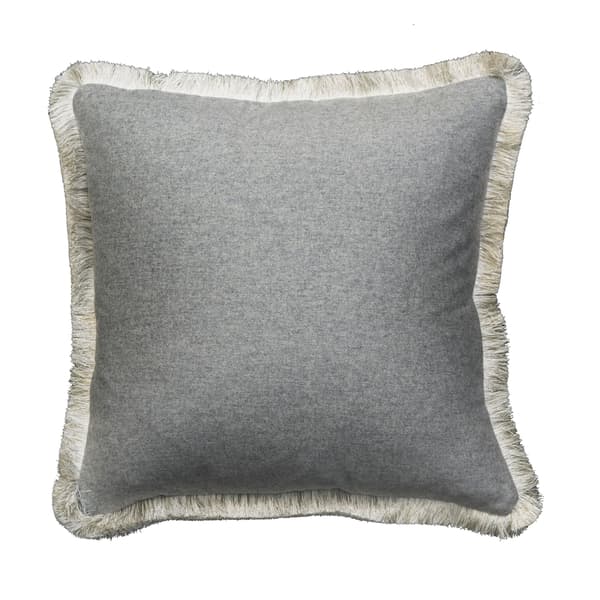 York Marl/Alezio, Sustainable Feather, Cushion, Grey - Andrew Martin