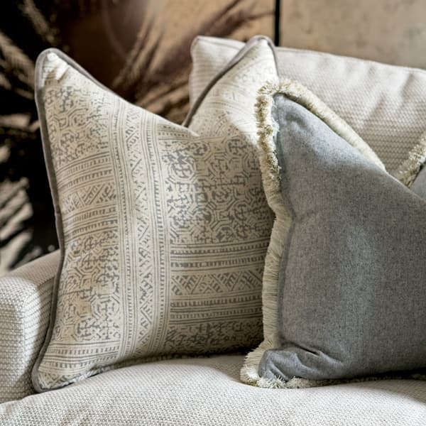 Ostuni Storm/Medici, Sustainable Feather, Cushion - Andrew Martin