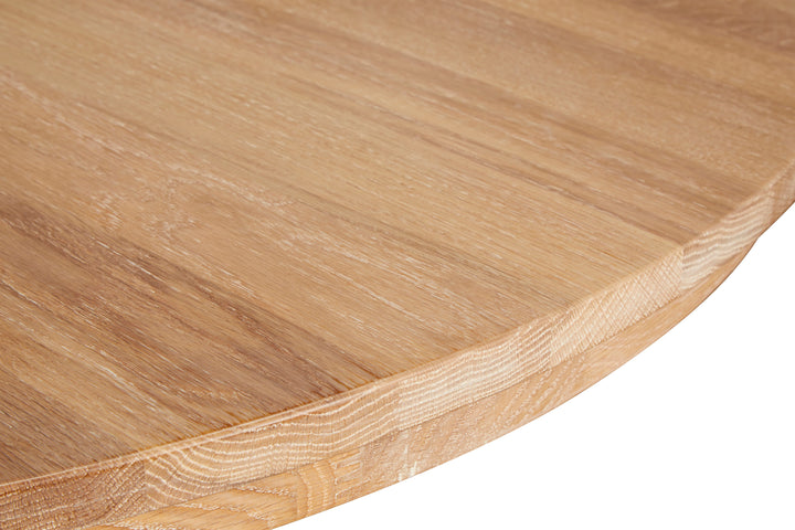 Pigeon Whitewash Top Black Dining Table
