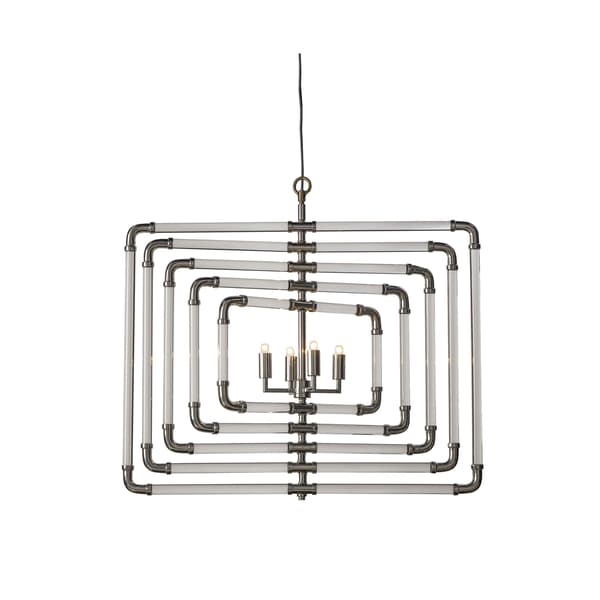 Stream Pendant, Pendant Light, Acrylic/Nickel - Andrew Martin