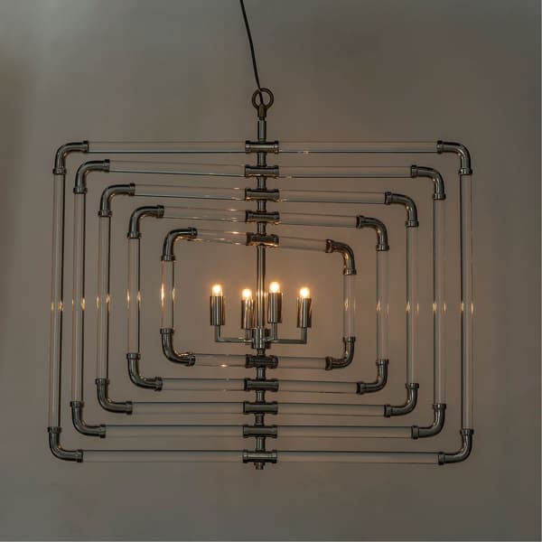 Stream Pendant, Pendant Light, Acrylic/Nickel - Andrew Martin