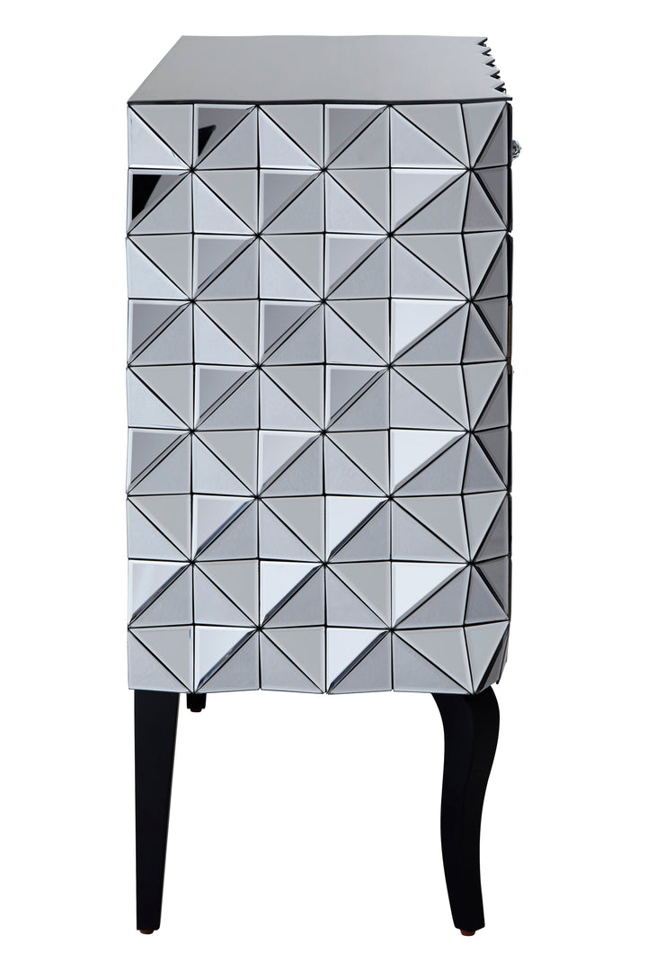 Ibis Silver Finish Cabinet