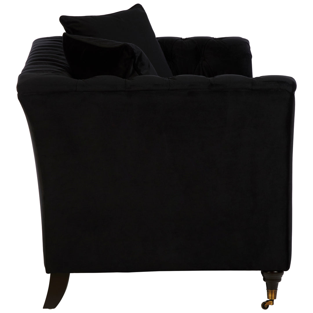 Robin Two Seat Onyx Velvet Sofa