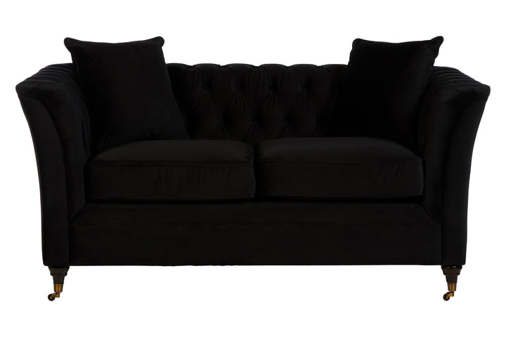 Robin Two Seat Onyx Velvet Sofa