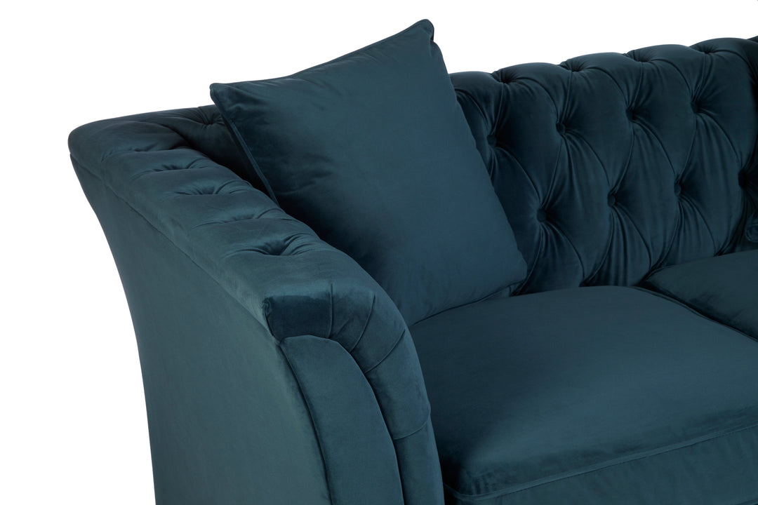 Robin Two Seat Midnight Velvet Sofa