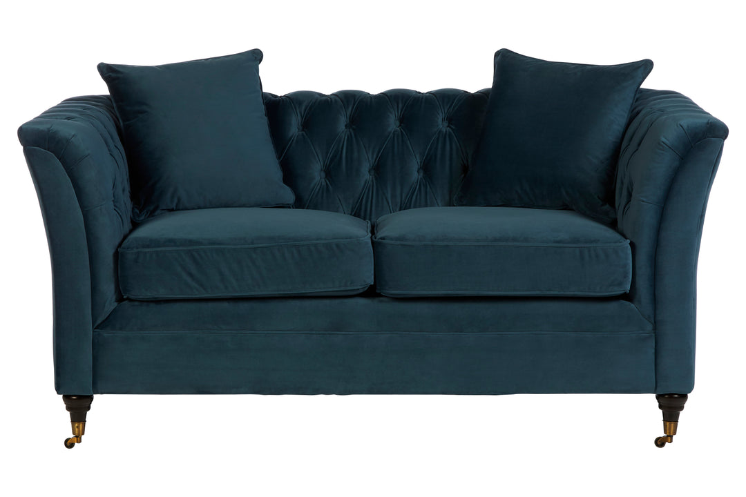 Robin Two Seat Midnight Velvet Sofa