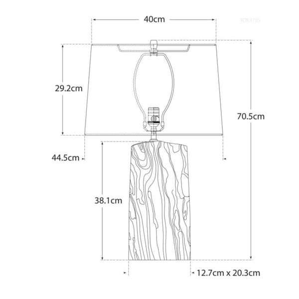 Sierra Table Lamp Gild, Table Lamp - Andrew Martin