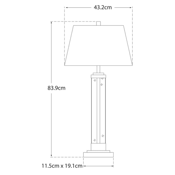 Wright Table Lamp, Table Lamp, Gilded Iron - Andrew Martin