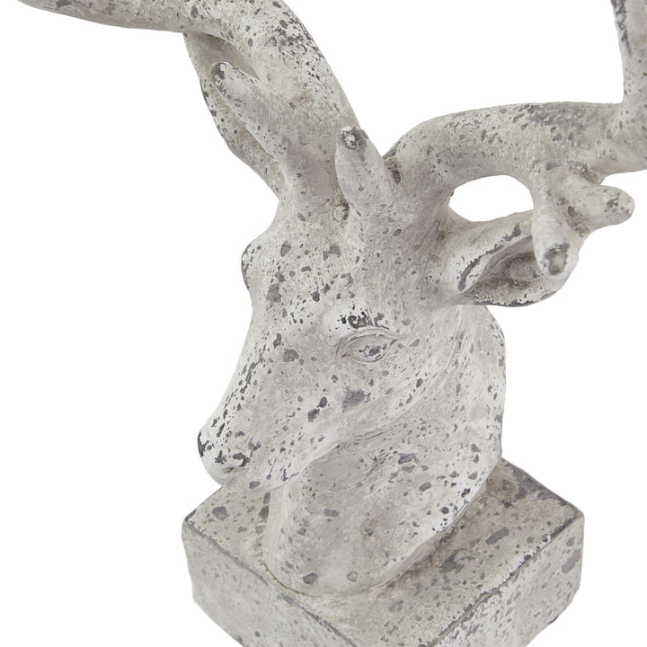 Stone Effect Stag Ornament
