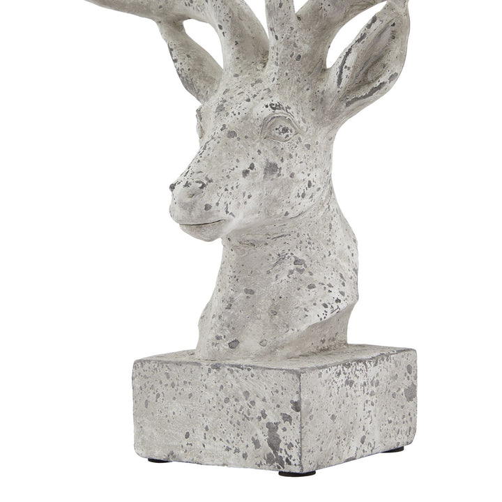 Stone Effect Stag Ornament