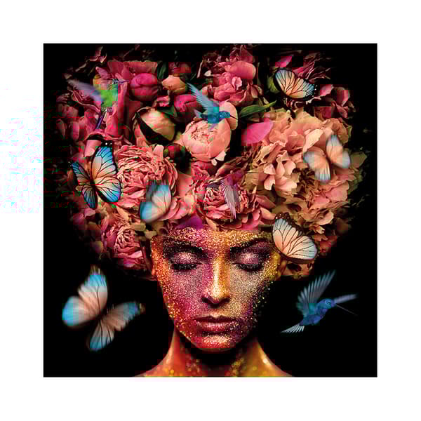 Flower Portrait, 150cm x 150cm - Andrew Martin