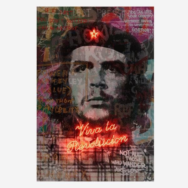 Neon - Che's Revolution 80X120, Neon Artwork, 80cm x 120cm - Andrew Martin