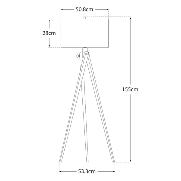 Tripod Floor Lamp French Wax, Floor Lamp - Andrew Martin
