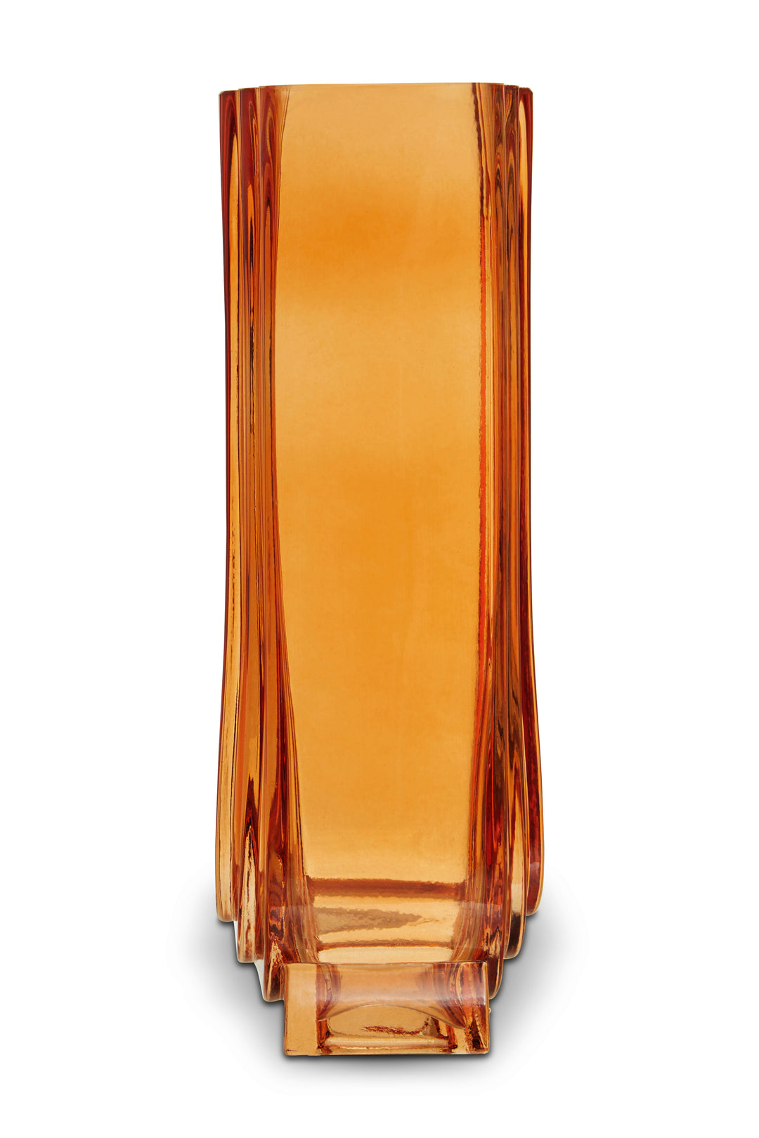 Ricky Large Orange Glass Vase