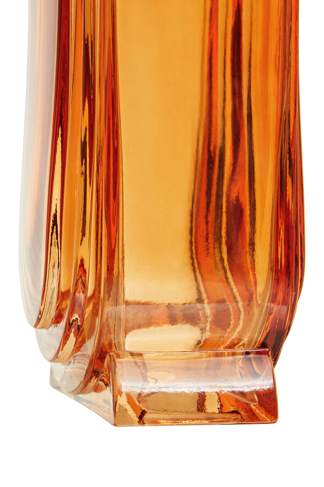 Ricky Large Orange Glass Vase