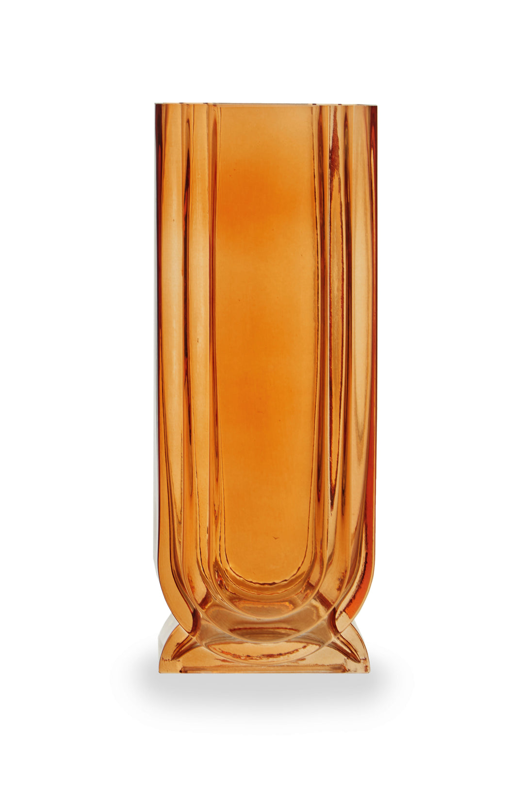 Ricky Large Orange Glass Vase
