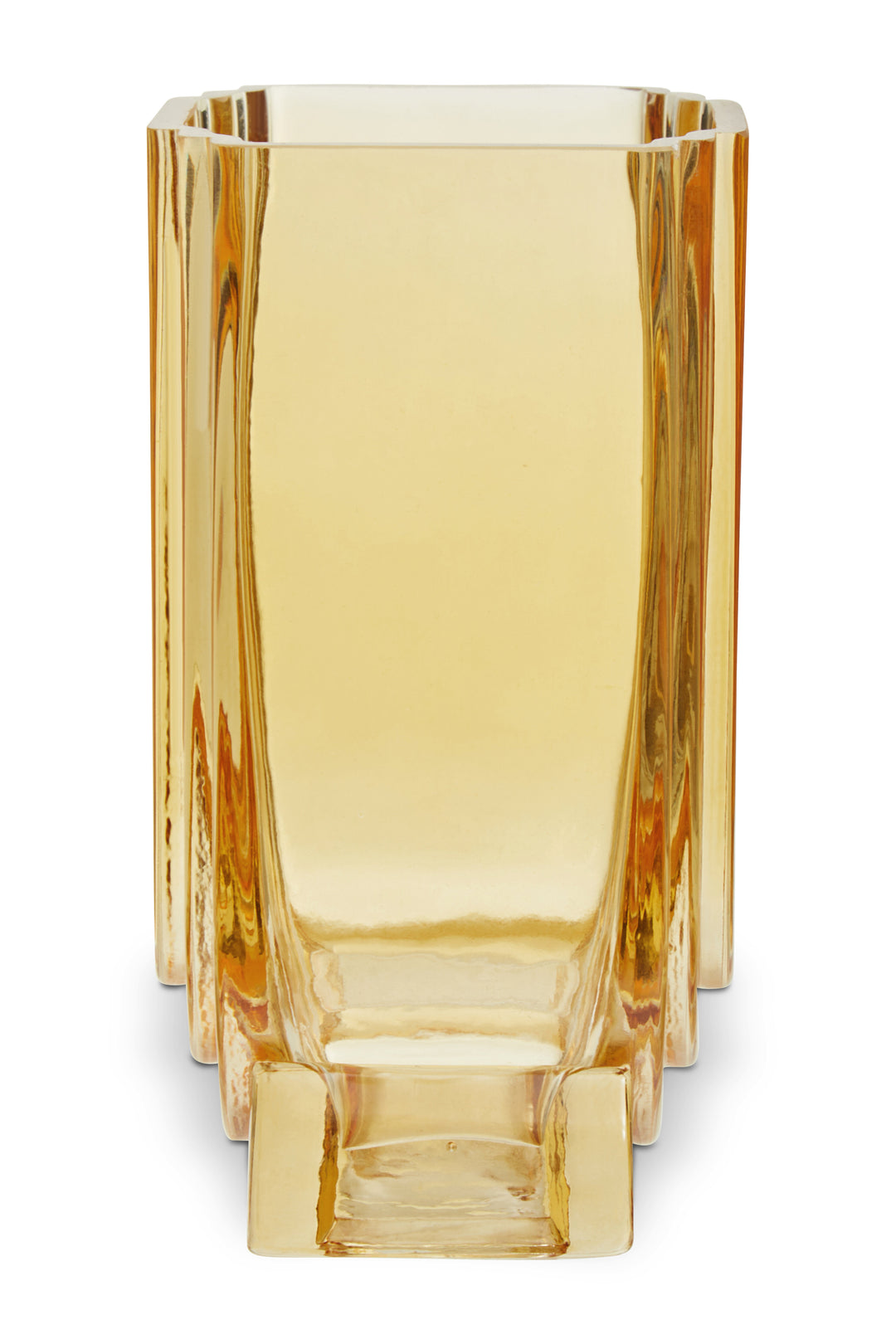 Ricky Small Ochre Yellow Glass Vase
