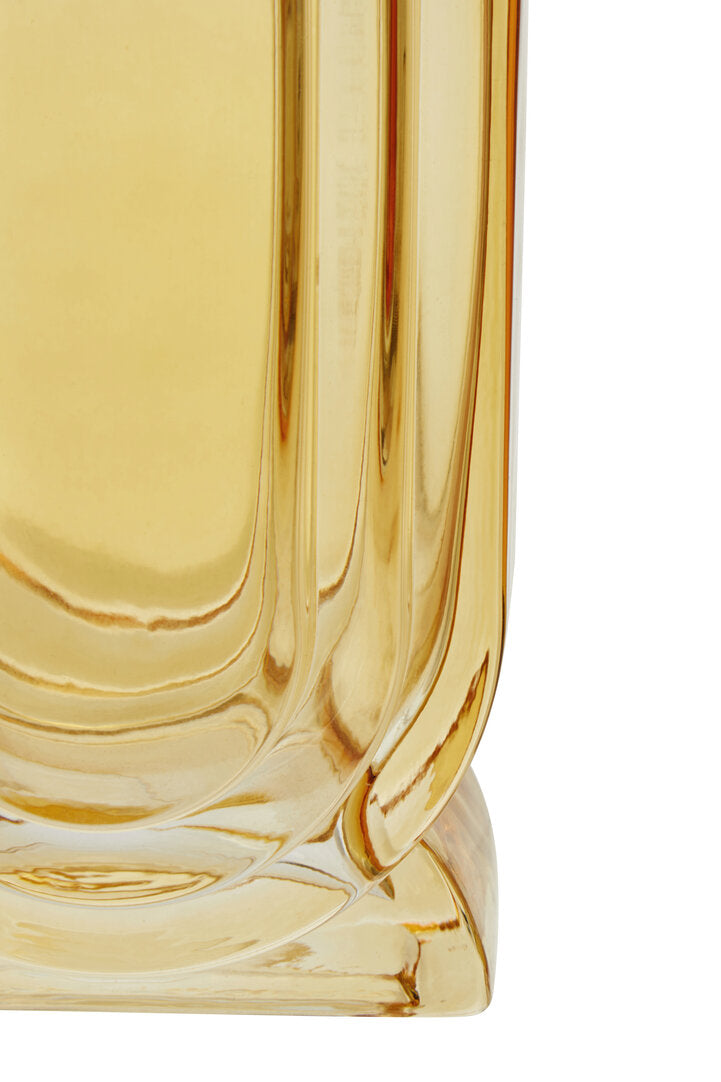 Ricky Small Ochre Yellow Glass Vase