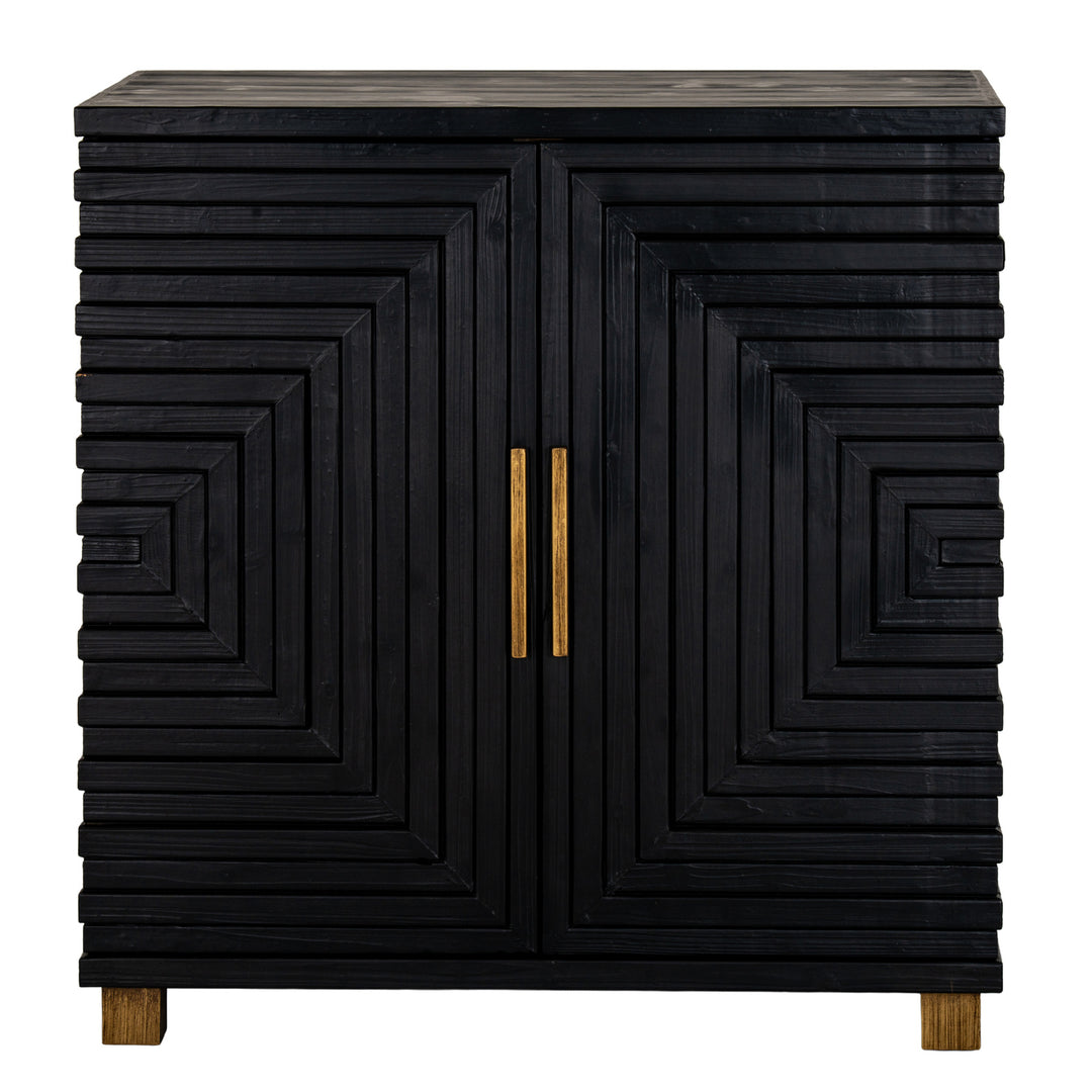 Lennox Black 2 Door Side Cupboard