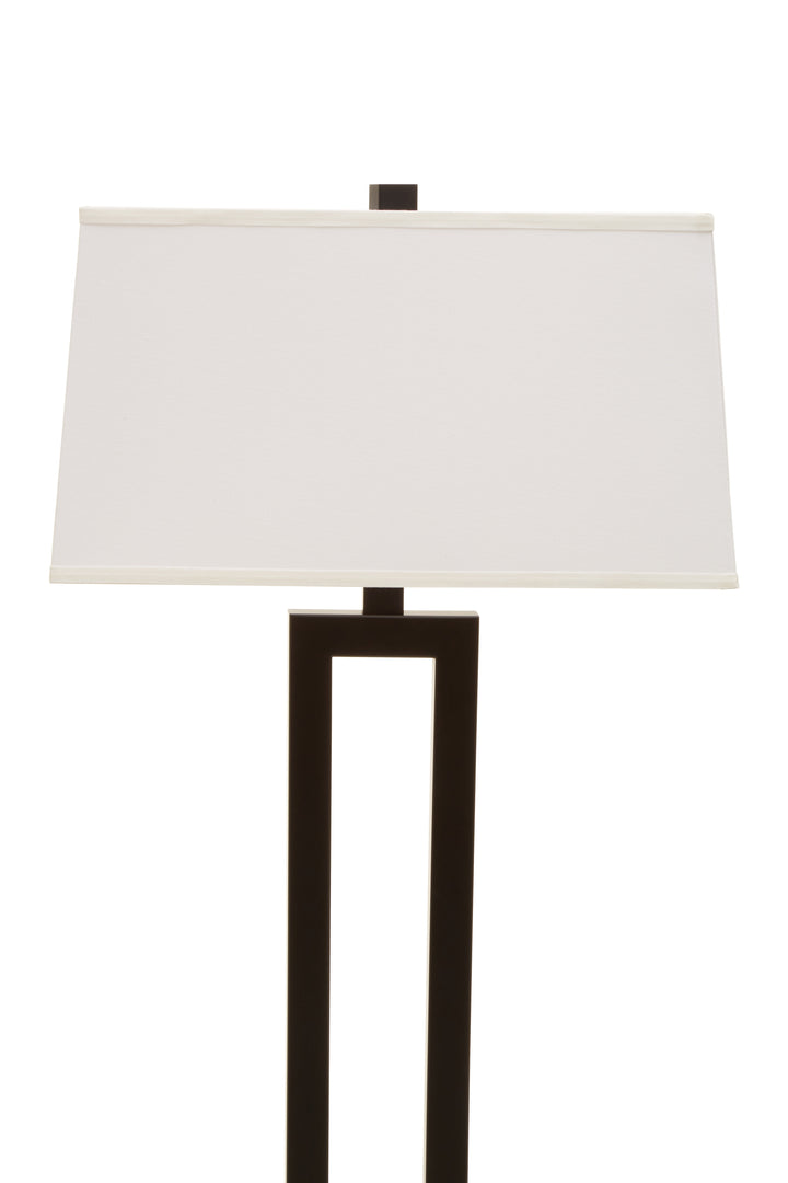 Lewis Black and White Floor Lamp