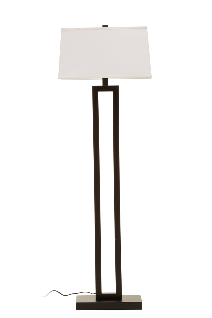 Lewis Black and White Floor Lamp