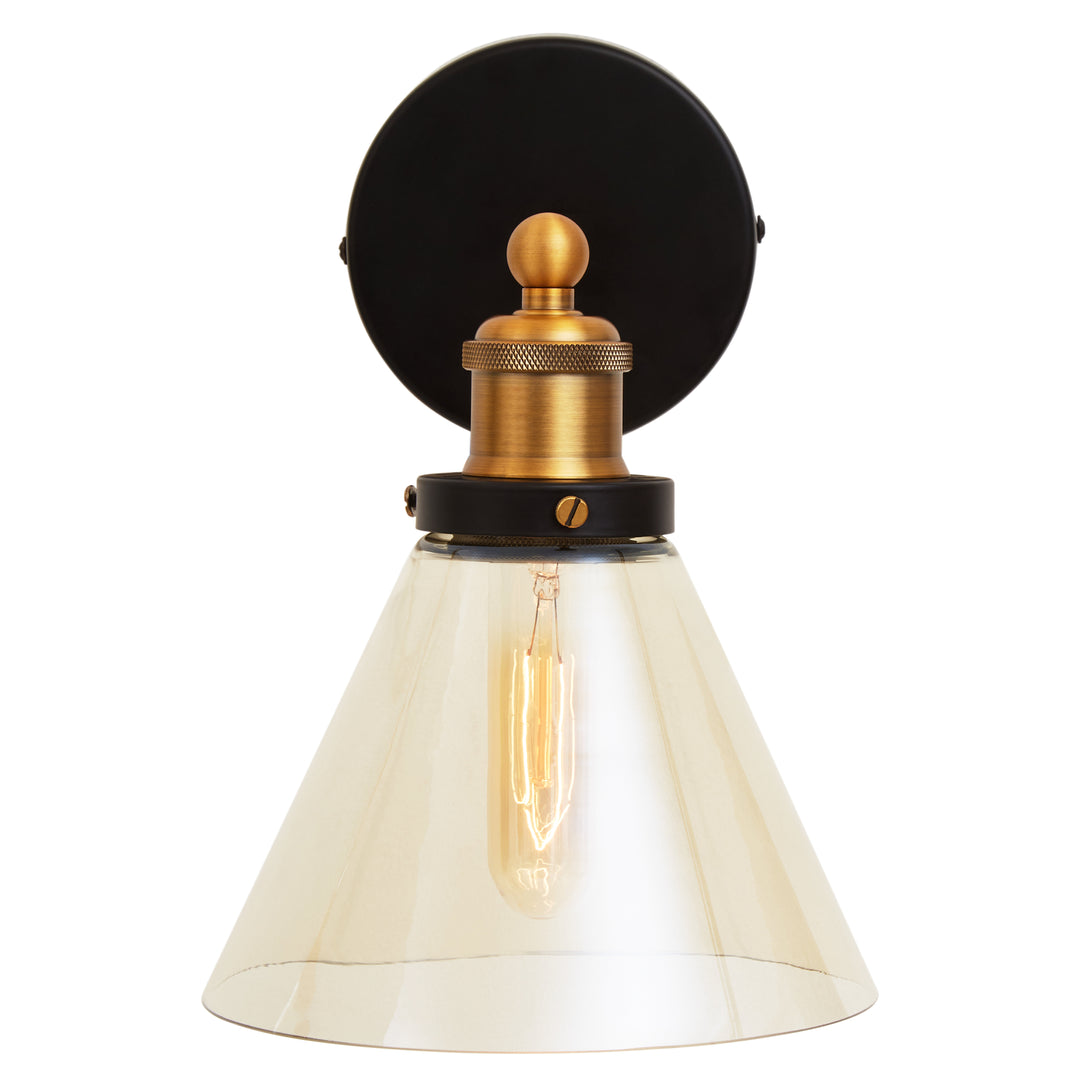 Tucker Matte Black Wall Light