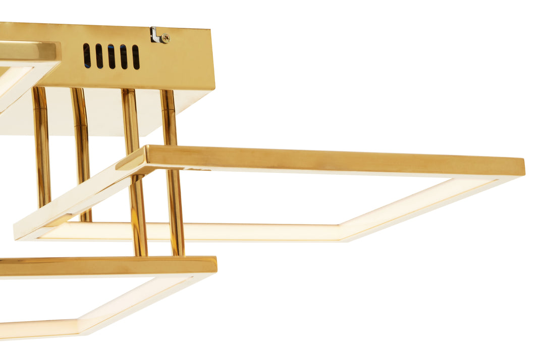 Tucker Three Square Ceiling Light