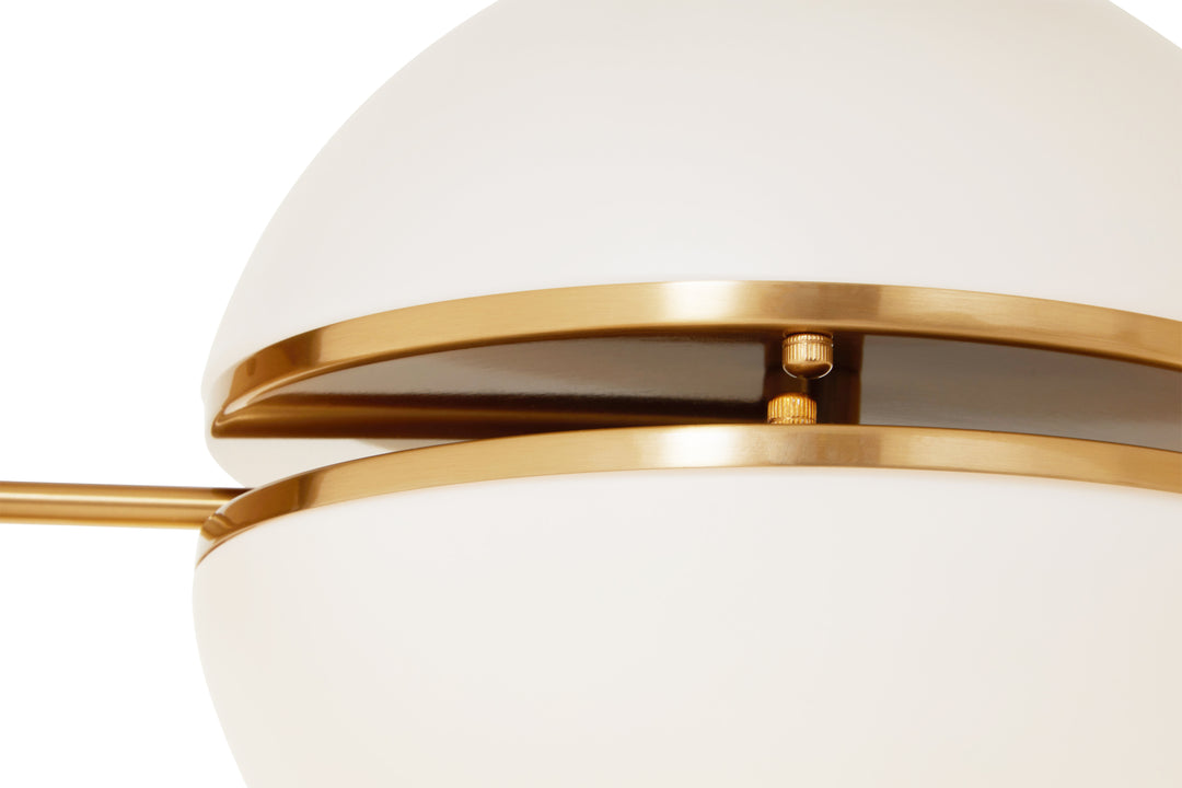 Rio Brushed Brass Ball Wall Light