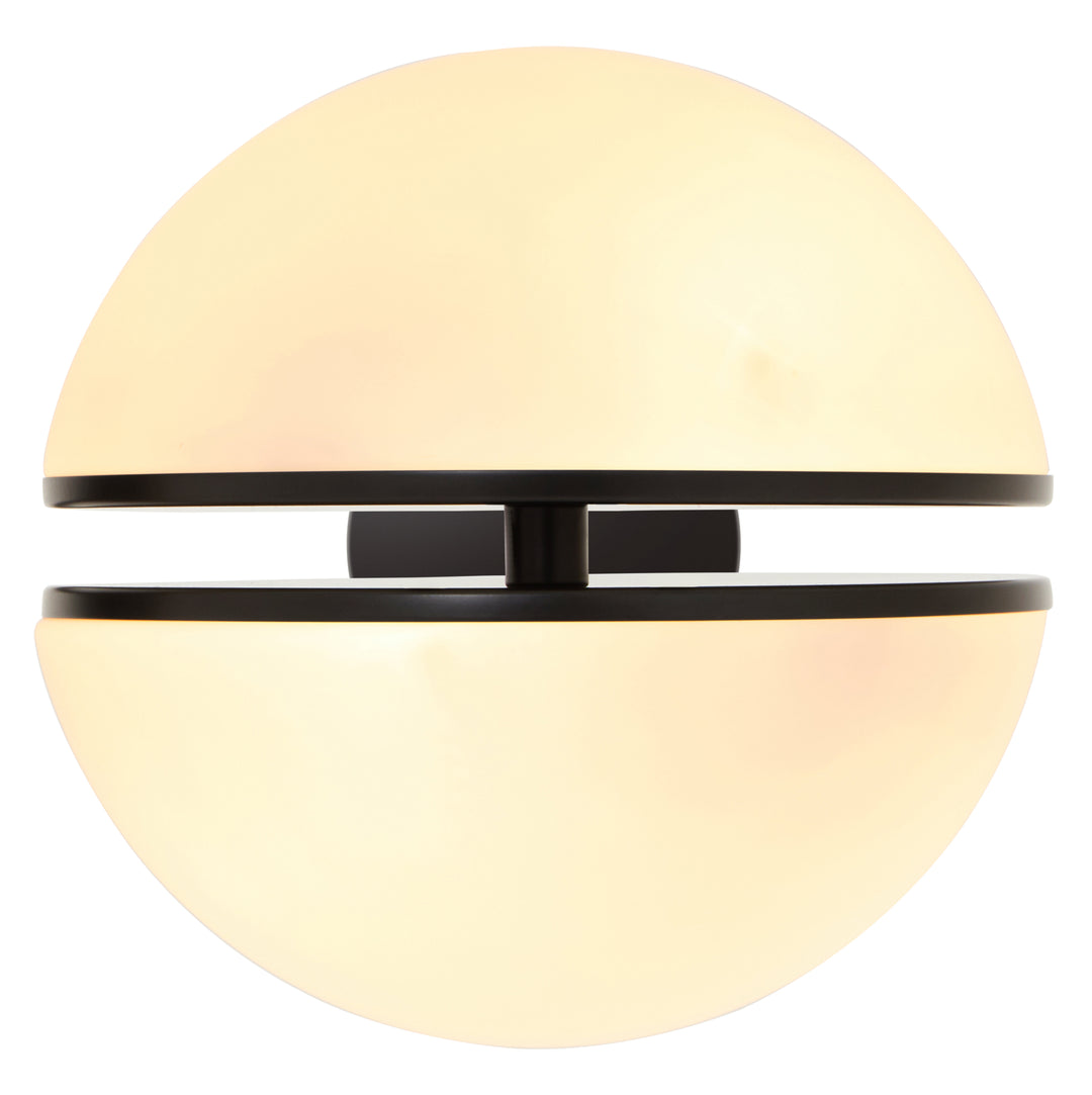 Rio Matte Black Ball Wall Light