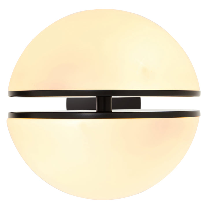 Rio Matte Black Ball Wall Light