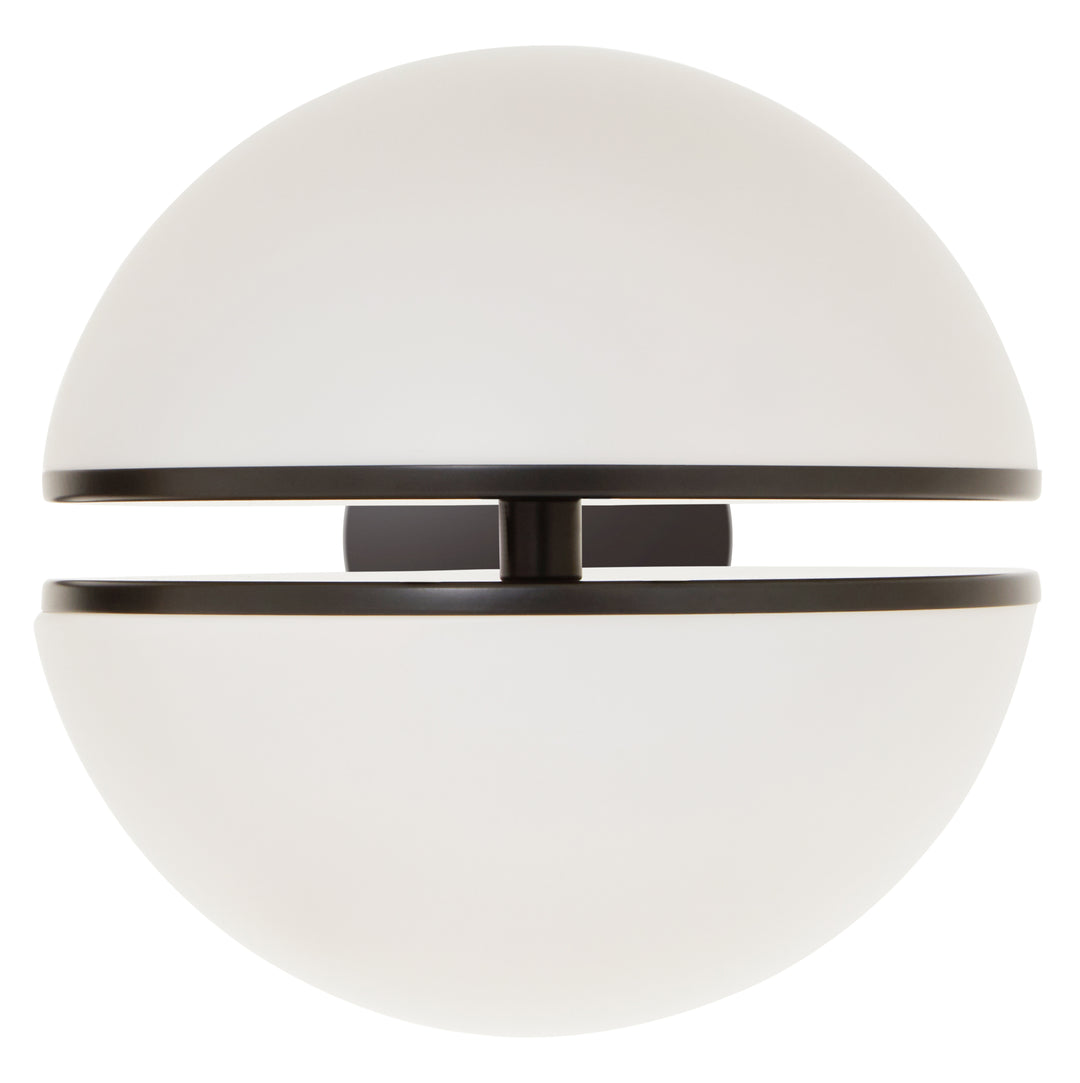 Rio Matte Black Ball Wall Light